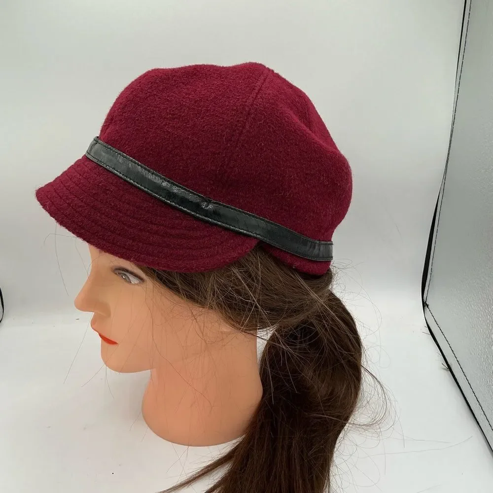 Giovannio New York Red Hat with black band